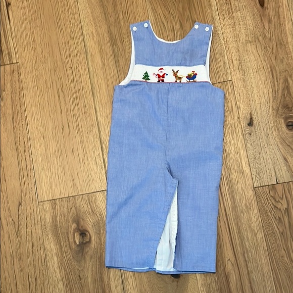Petit Bebe Other - Blue Kids One Piece with Festive Design